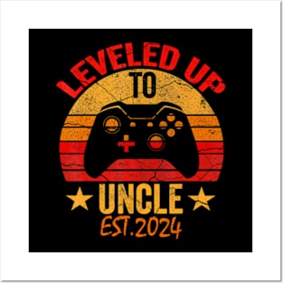 I Leveled Up To Uncle Est 2024, Video Gamer Pregnancy Posters and Art